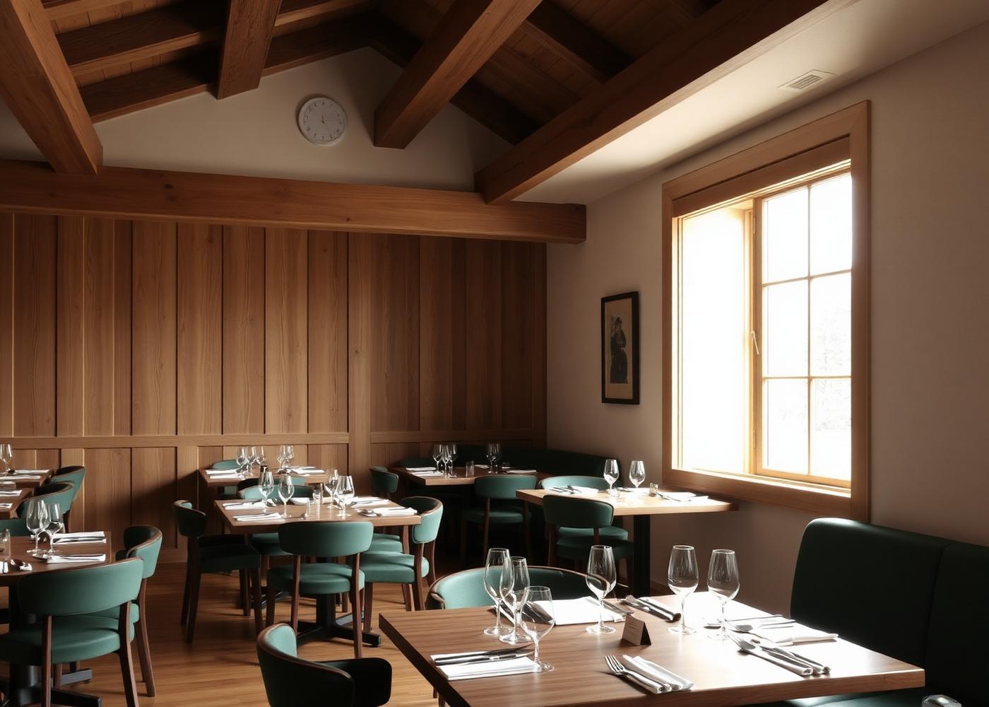 Dining room, winter service — Bernese Oberland